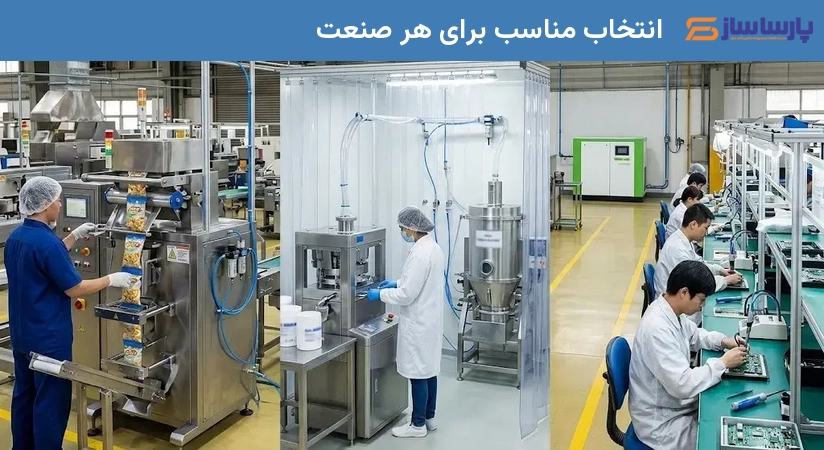 انتخاب مناسب برای هر صنعت