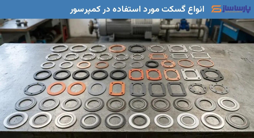 انواع گسکت مورد استفاده در کمپرسور