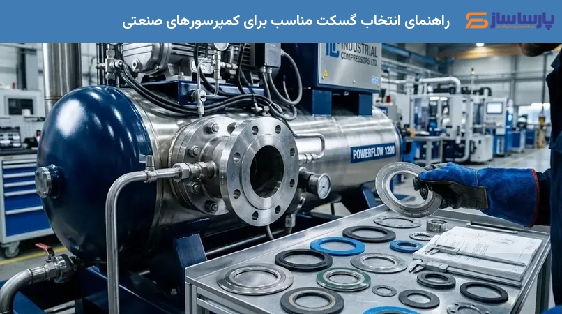 راهنمای انتخاب گسکت مناسب برای کمپرسورهای صنعتی