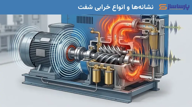 نشانه‌ها و انواع خرابی شفت