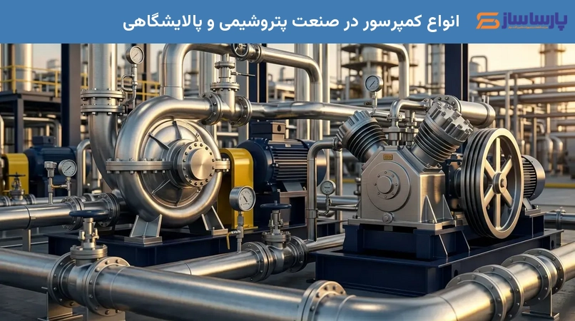 انواع کمپرسور در صنعت پتروشیمی و پالایشگاهی