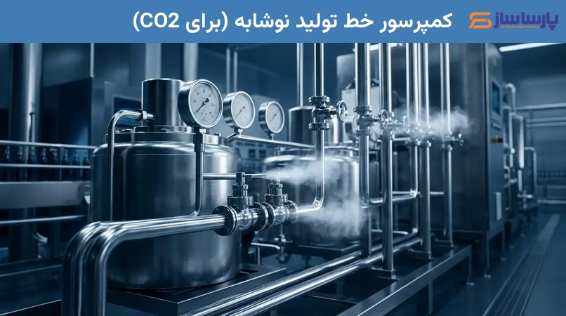 کمپرسور خط تولید نوشابه (برای CO2)