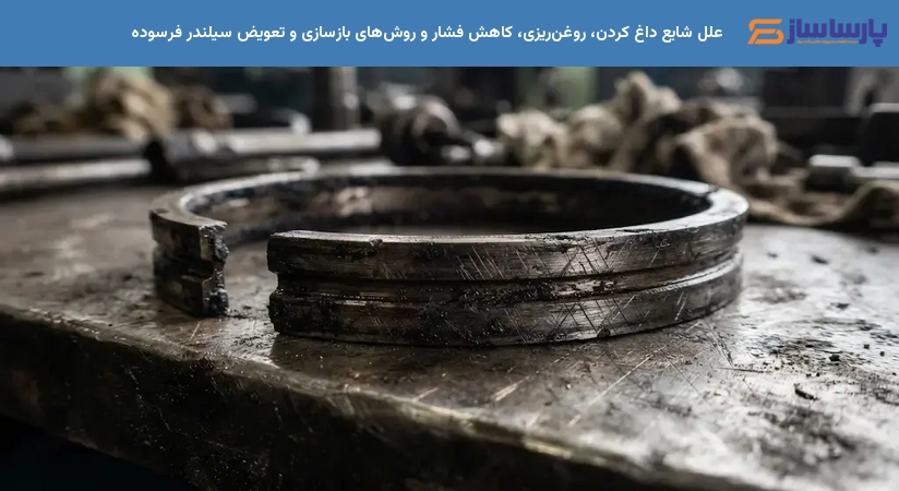 علل شایع داغ کردن، روغن‌ریزی، کاهش فشار و روش‌های بازسازی و تعویض سیلندر فرسوده