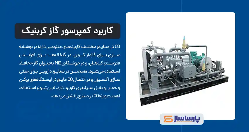 کاربردهای کمپرسور گاز کربنیک