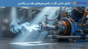 دلایل نشتی گاز در کمپرسورهای رفت و برگشتی